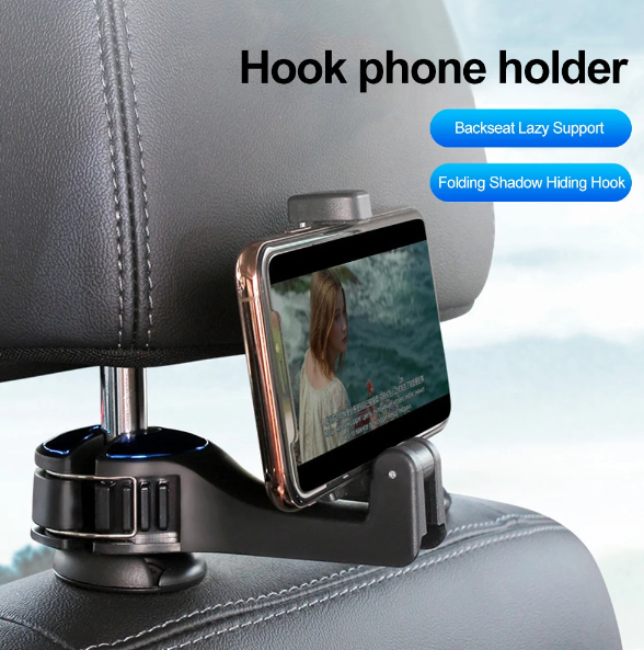 (Pack of 2) Carhook™ - Multipurpose Car Seat Back Hooks with Phone Holder