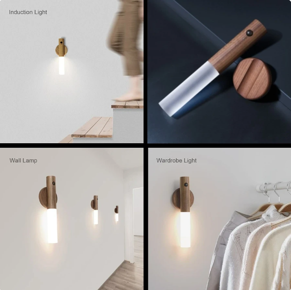 Motion Sensor LED Wood Light - For the Perfect Home