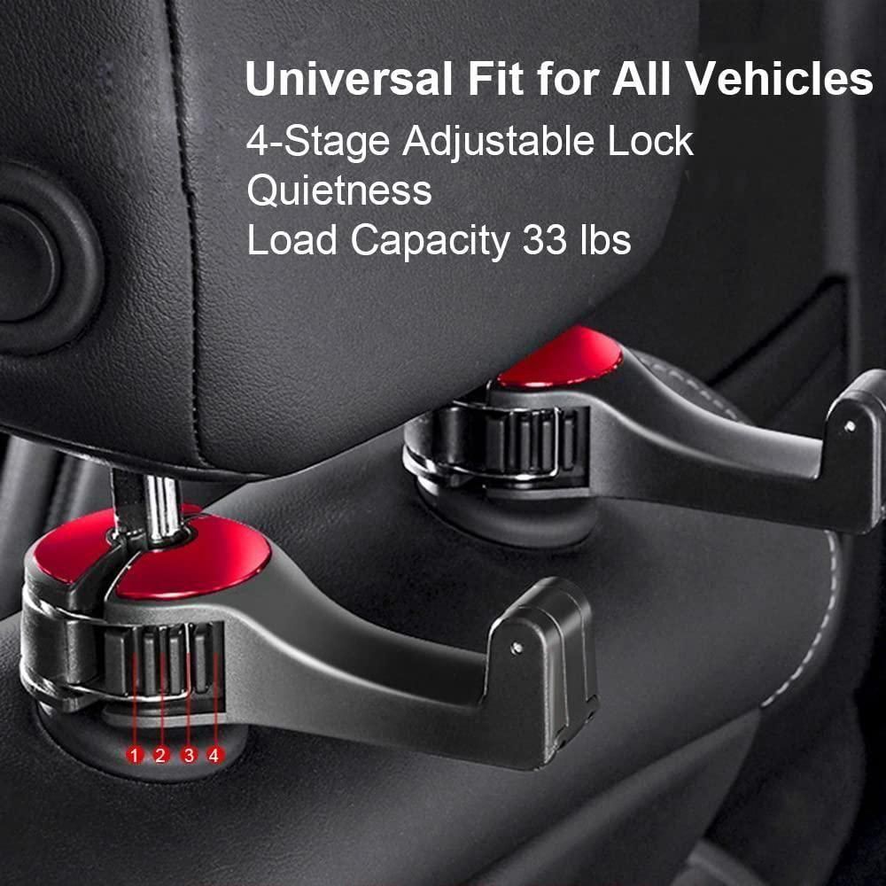 (Pack of 2) Carhook™ - Multipurpose Car Seat Back Hooks with Phone Holder