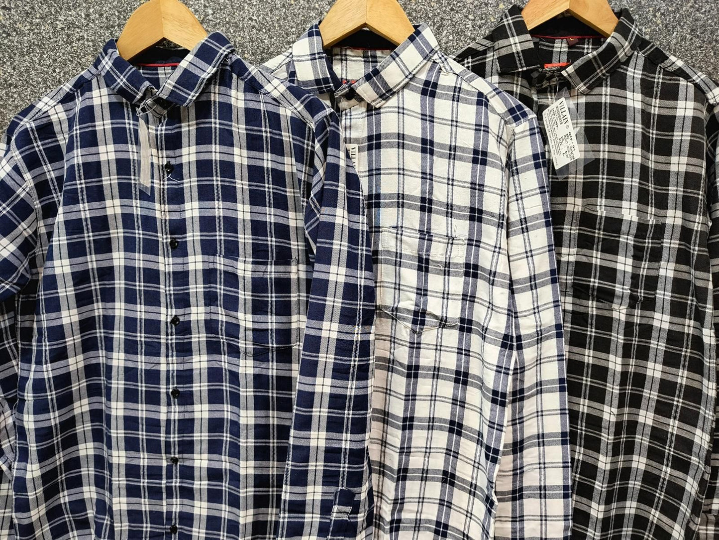 (Combo of 3) CheckMate Trio: Men's Cotton Casual Shirt Bundle