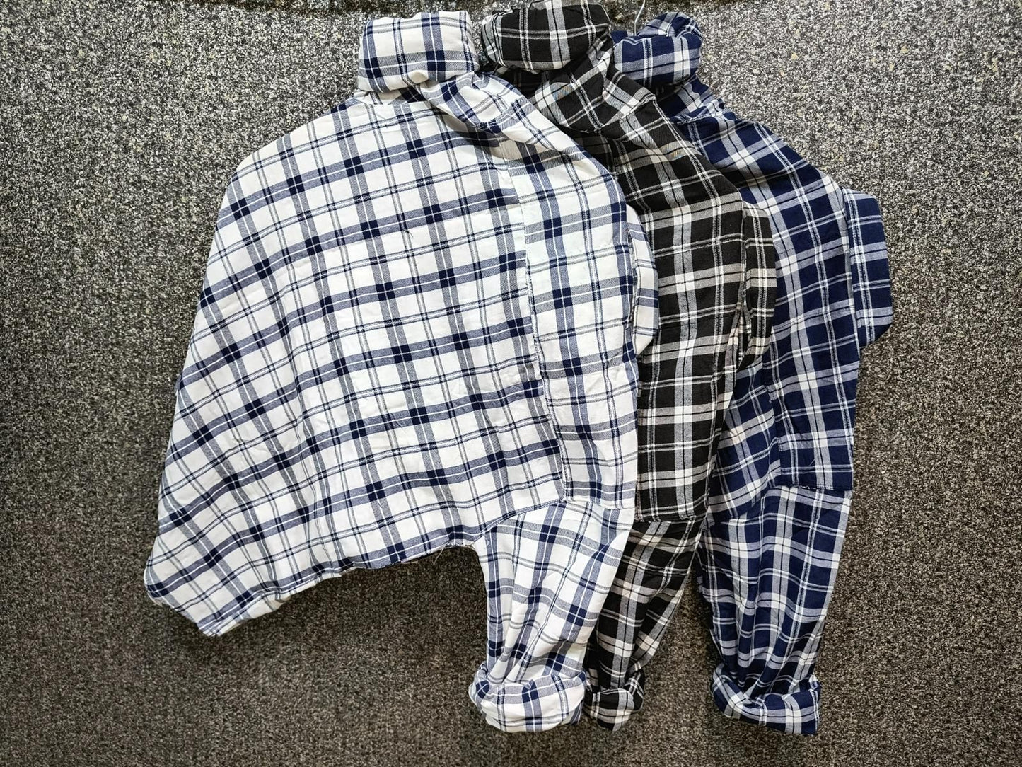 (Combo of 3) CheckMate Trio: Men's Cotton Casual Shirt Bundle