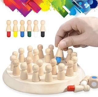 Wooden Memory Match Stick Chess Game