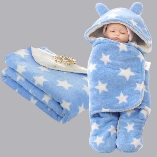 Wearable Blanket and Star Wrapper Durable Cotton for Baby Boys and Baby Girls